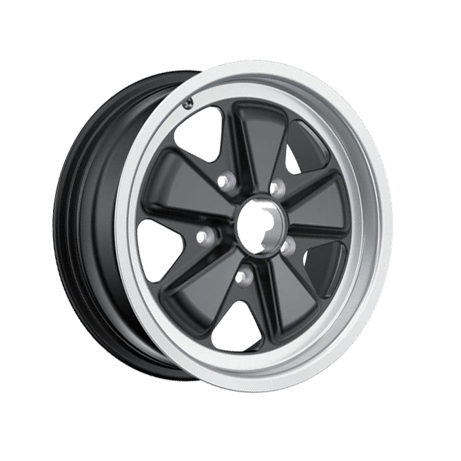 ORIGINAL FUCHS WHEELS FOR PORSCHE 15X6 BLACK