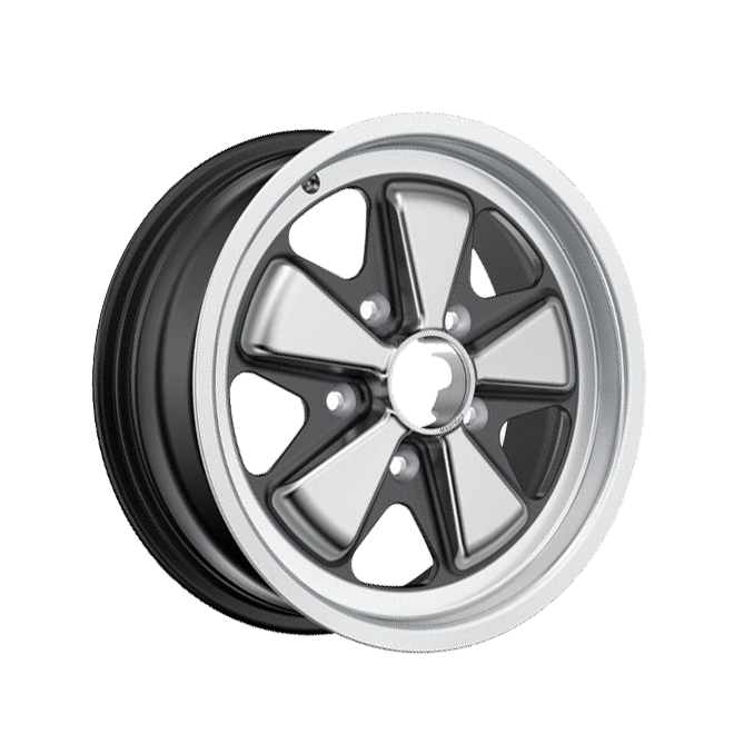 ORIGINAL FUCHS WHEELS FOR PORSCHE 15X6 SILVER