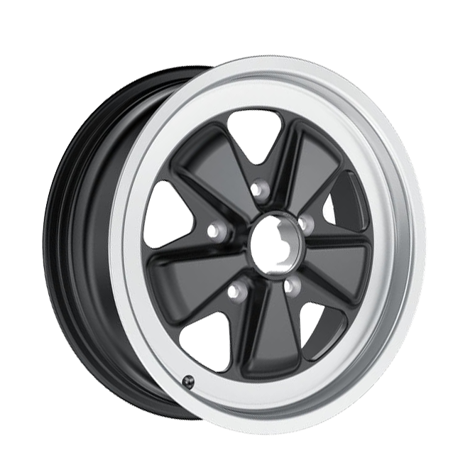 ORIGINAL FUCHS WHEELS FOR PORSCHE 16X6 BLACK