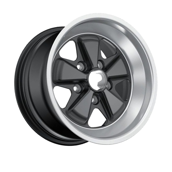 ORIGINAL FUCHS WHEELS FOR PORSCHE 16X9 BLACK