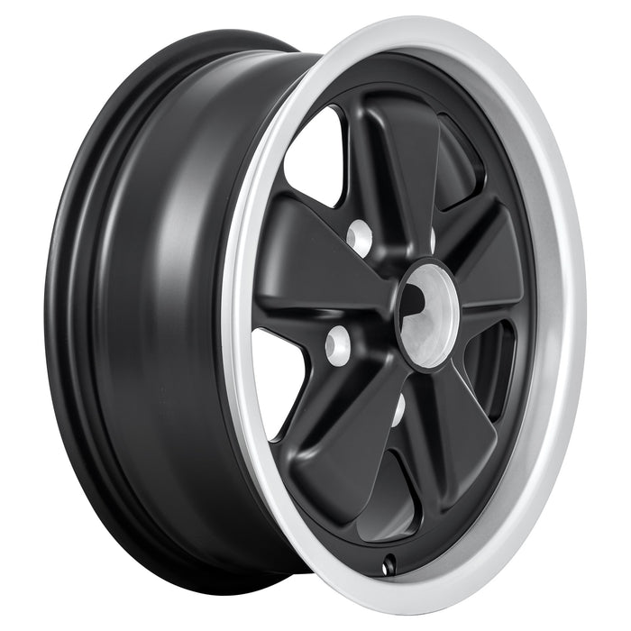 ORIGINAL FUCHS WHEELS FOR PORSCHE 15X6 BLACK (CLASSIC)