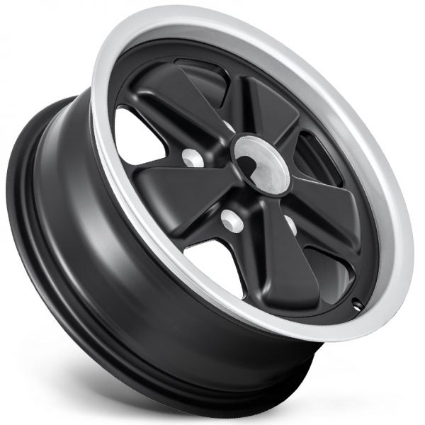 ORIGINAL FUCHS WHEELS FOR PORSCHE 15X6 BLACK (CLASSIC)