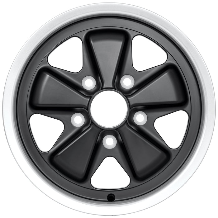 ORIGINAL FUCHS WHEELS FOR PORSCHE 15X6 BLACK (CLASSIC)