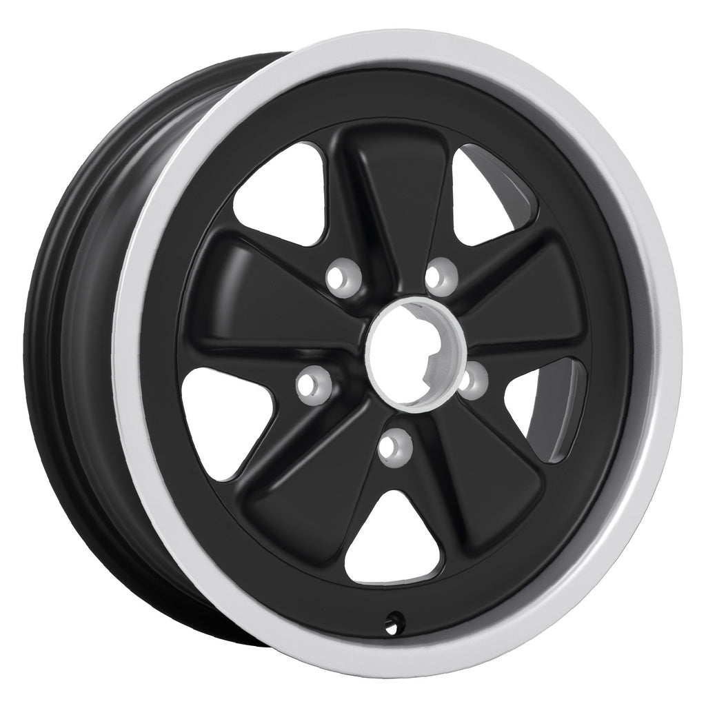 ORIGINAL FUCHS WHEELS FOR PORSCHE 16X6 BLACK (CLASSIC)