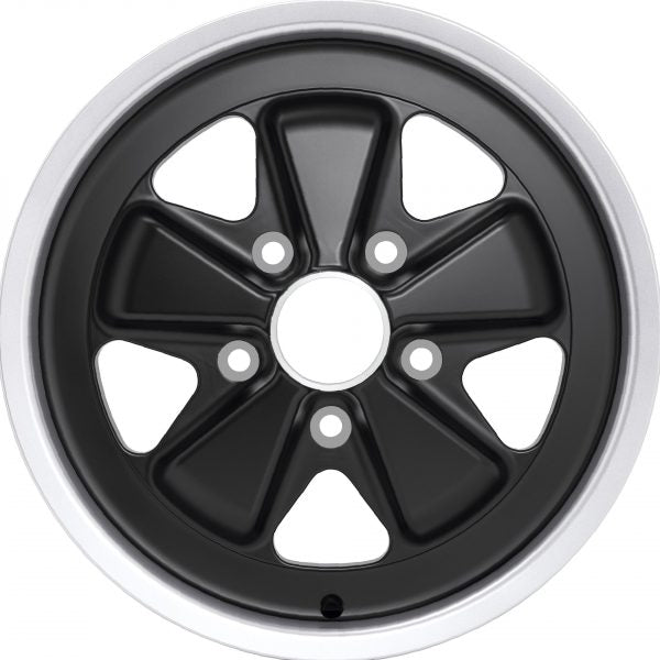 ORIGINAL FUCHS WHEELS FOR PORSCHE 16X6 BLACK (CLASSIC)