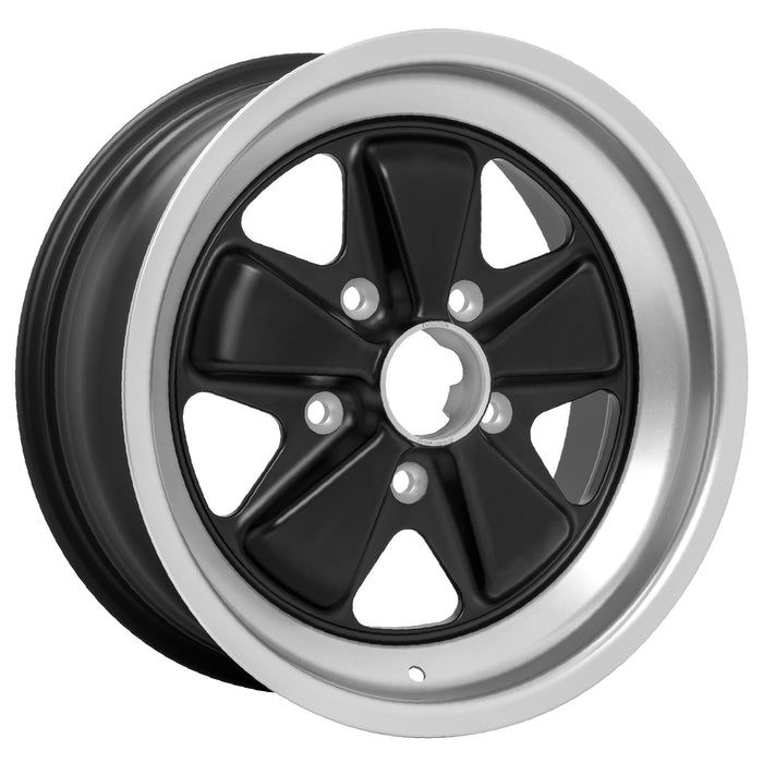 ORIGINAL FUCHS WHEELS FOR PORSCHE 16X7 BLACK